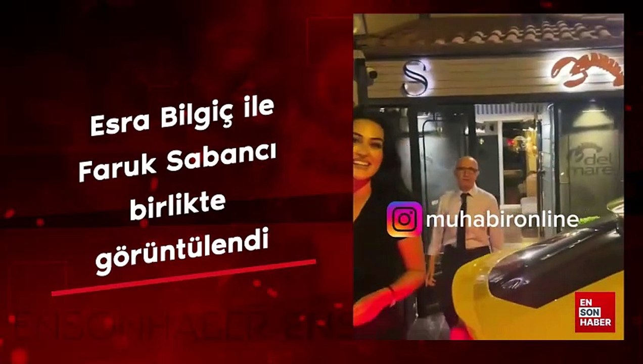 Esra Bilgiç ve Faruk Sabancı birlikte görüntülendi