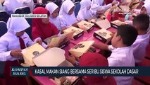 Kasal makan siang bersama seribu siswa sekolah dasar