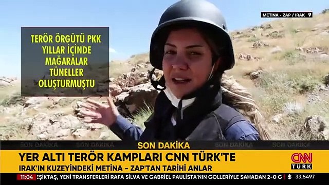 Yer altı terör kampları CNN TÜRK'te! Metina ve Zap'ta tarihi anlar