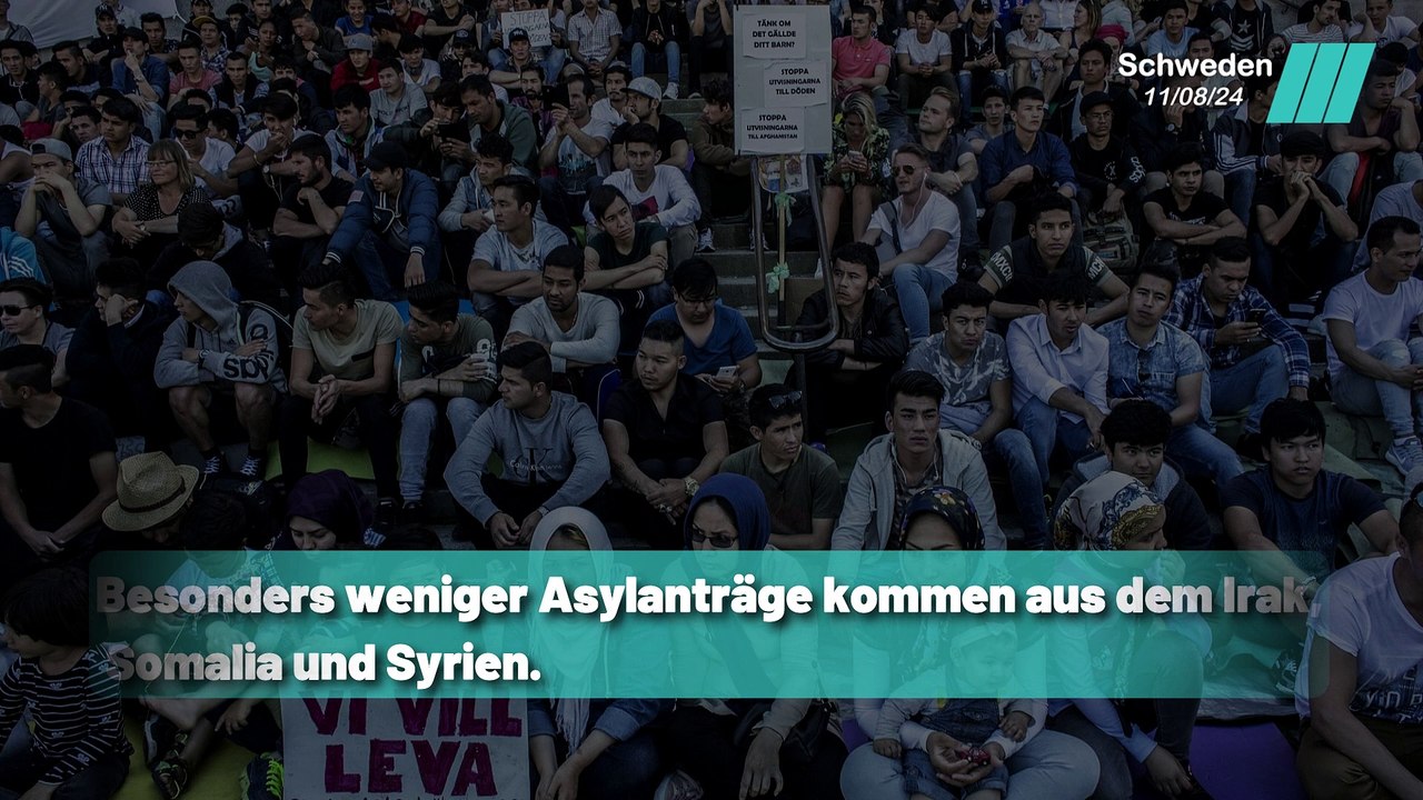 Seit 1997 die niedrigste Zahl an Asylanträgen in Schweden