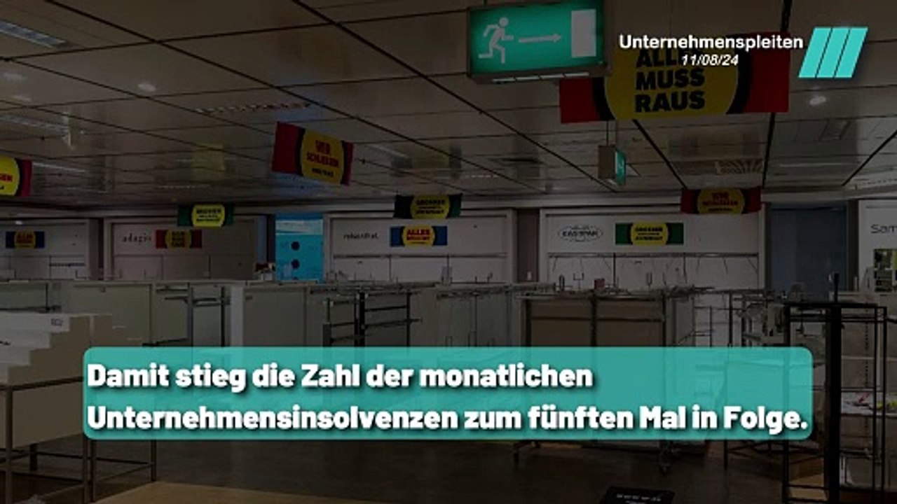 Firmenpleiten in Deutschland steigen um 31%