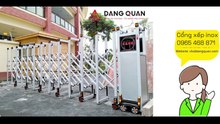 Cửa cổng trượt tự động - THi công lắp đặt cổng xếp Bình Dương 0965 468 871