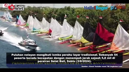 Rayakan HUT Ke-53, Lanal Banyuwangi Gelar Lomba Perahu Layar Tradisional untuk Lestarikan Budaya Pesisir
