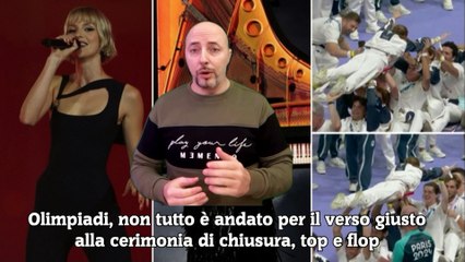 Olimpiadi, non tutto è andato per il verso giusto alla cerimonia di chiusura, top e flop