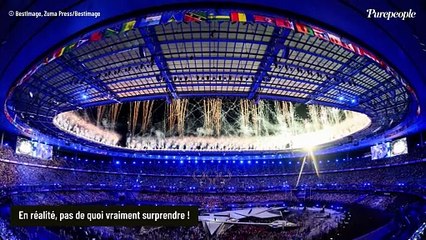 Скачать видео: Beaucoup n'ont pas compris... Mais que faisait Denis Brogniart à la clôture des JO 2024 ? On a la réponse !