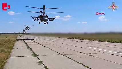 Rus helikopterleri, Kursk’ta Ukrayna hedeflerini vurdu