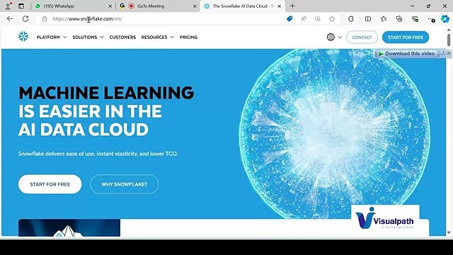 Snowflake Online Recorded Demo Video
