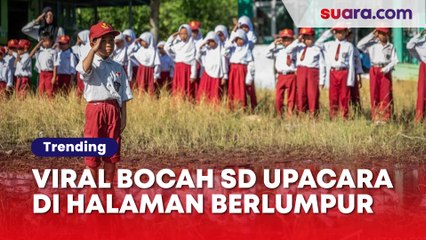 Momen Siswa SD Hormat Bendera Beralas Lumpur Bikin Publik Mewek, HUT RI "Mahal" di IKN Diungkit