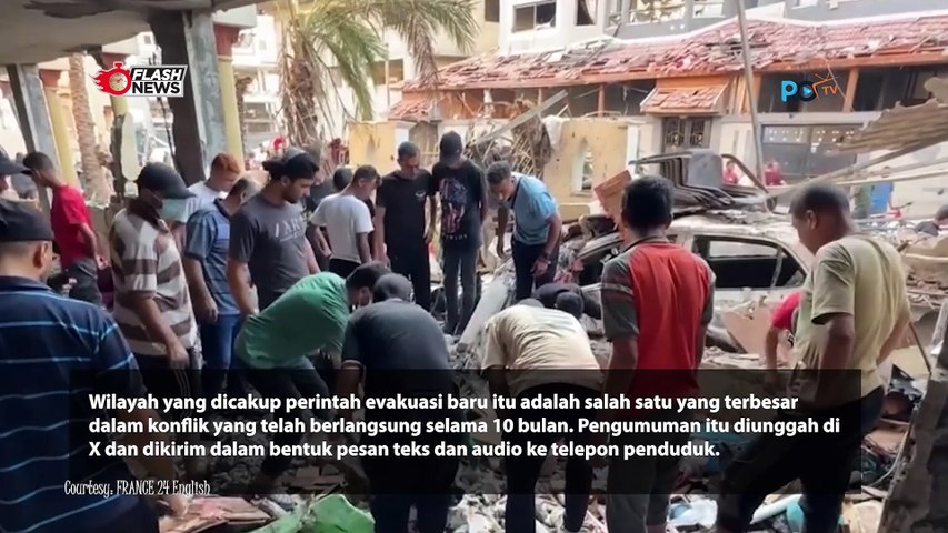 Israel Keluarkan Perintah Evakuasi Baru Untuk Gaza