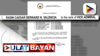PBBM, isinumite ang ad interim appointment ng ilang opisyal ng AFP para sa kumpirmasyon ng C.A.
