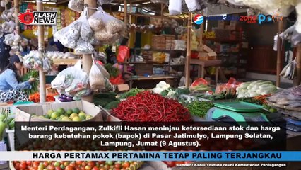 Mendag RI Pantau Stabilitas Harga dan Stok Bapok di Pasar Jatimulyo, Lampung