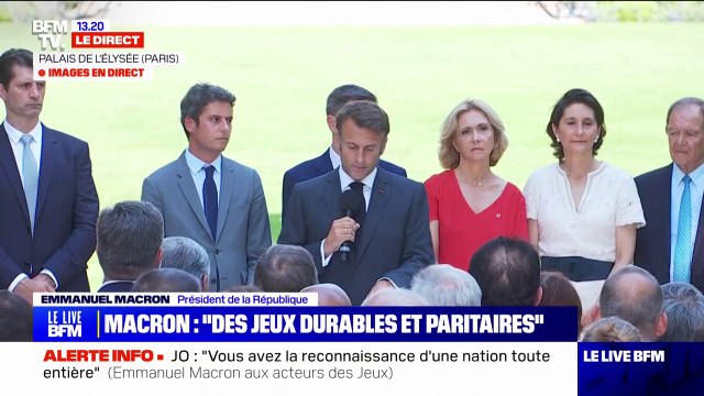 Plus de 200 grands marginaux qui étaient à la rue aux abords des sites d'épreuves ont désormais, de manière pérenne, un toit : Emmanuel Macron se félicite de l'héritage social de ces JO