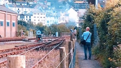 Mayflower and Dartmouth Steam Railway at Kingseawr Station