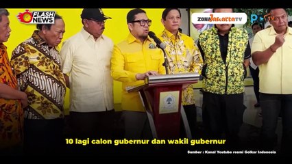 PARTAI GOLKAR UMUMKAN 10 NAMA CALON KEPALA DAERAH YANG AKAN MAJU DI PILKADA 2024