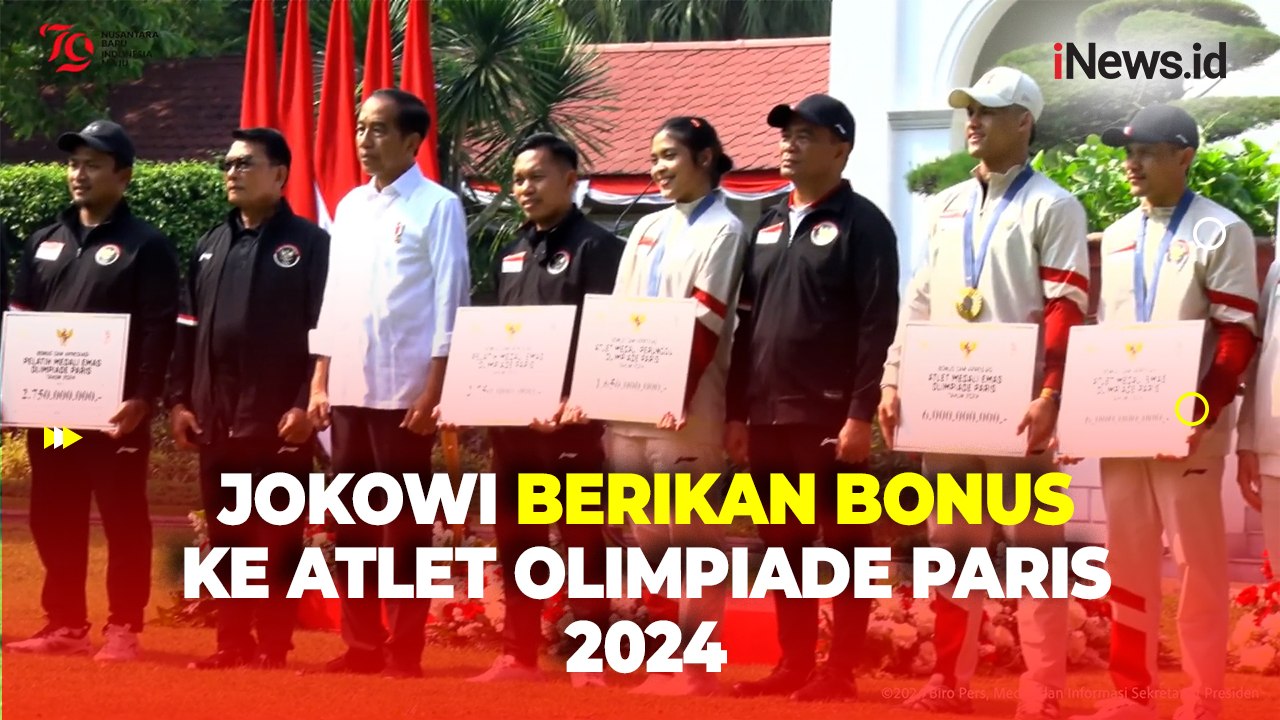 Momen Presiden Jokowi Berikan Bonus ke Atlet Olimpiade Paris 2024