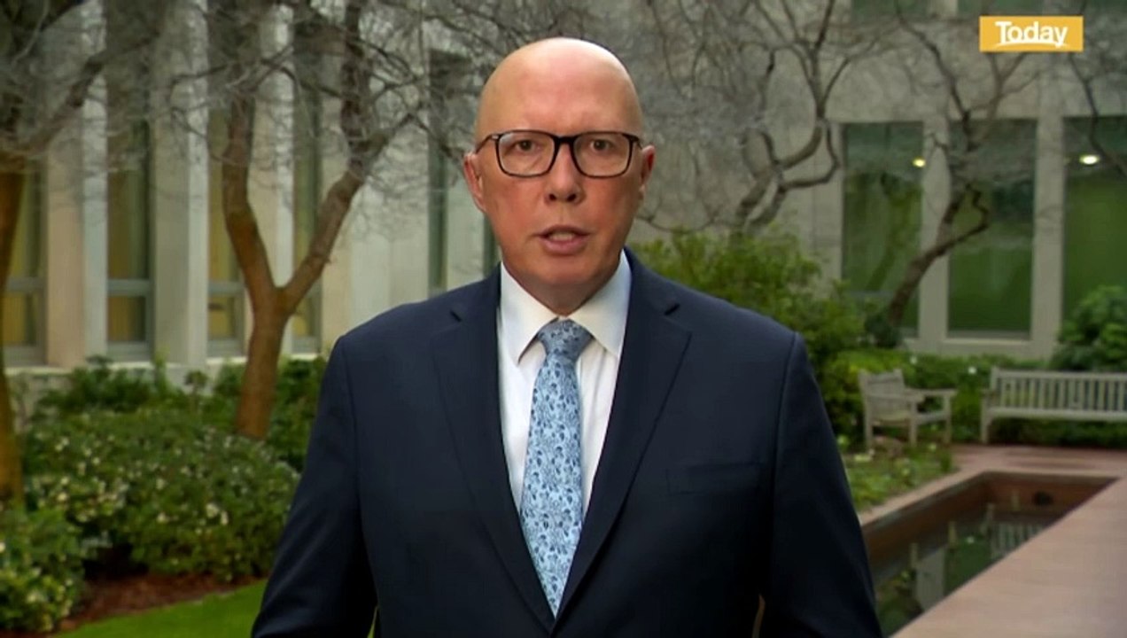 Peter Dutton addresses speculation that his call for Gaza refugee ban was made without consulting shadow cabinet