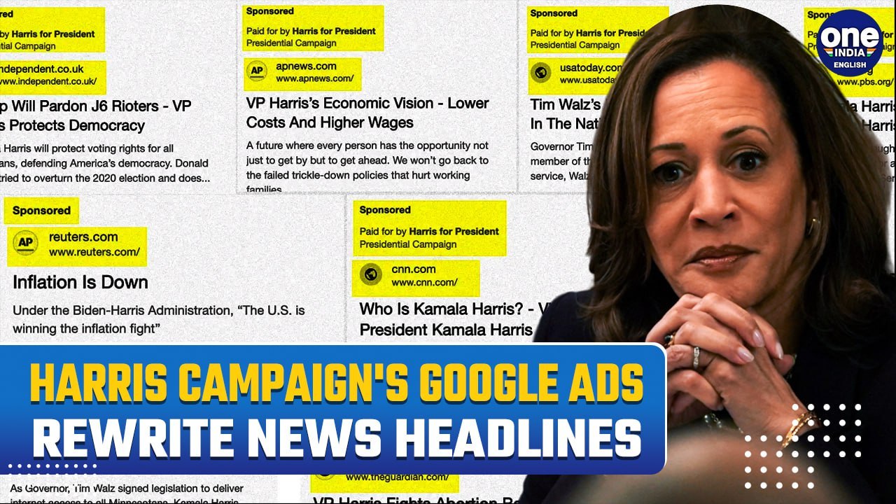 Harris Campaign CAUGHT Manipulating News Headlines in Google Ads to Paint Rosier Picture| Report