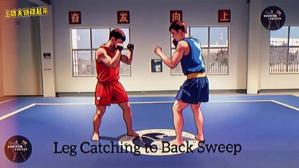 Catching technique - hugging legs and throwing, one move to defeat the enemy!