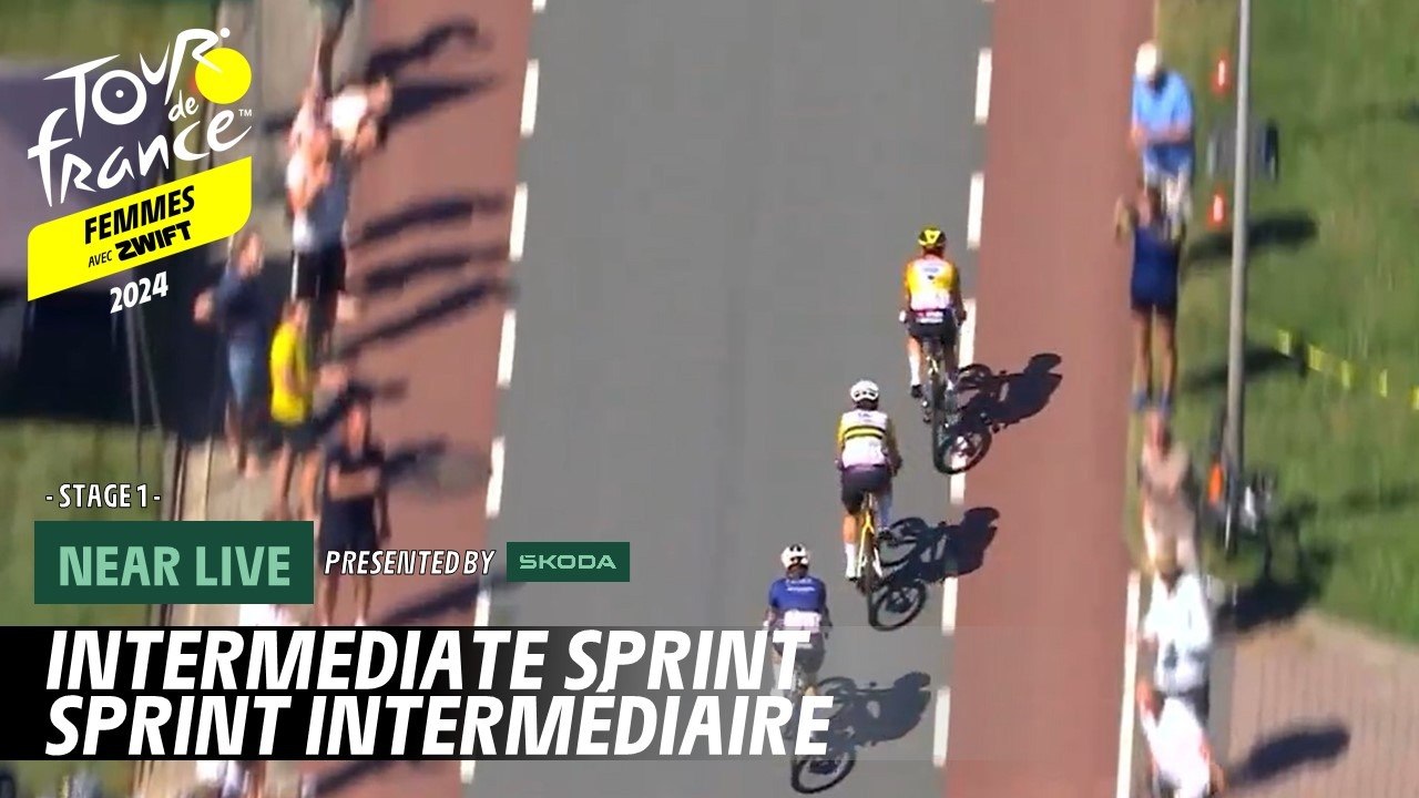 Intermediate sprint - Stage 1 - Tour de France Femmes avec Zwift 2024 ...
