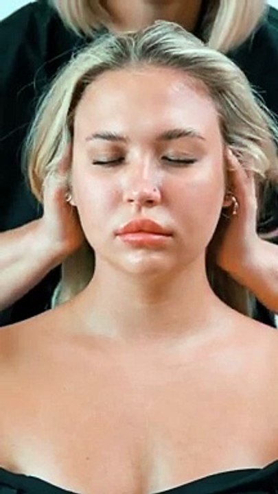 Sensual asmr massage of scalp, neck and shoulders massage #asmr