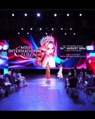 Shana Zabala brilla en la imposición de bandas del Miss Internacional Queen