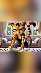 Weak Kitty Takes Revenge On His Bully Sister  #funny #cat #catlover #cuteanimals