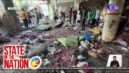 Pagtama ng missile sa bahay sa gitna ng airstrike ng Israel sa Gaza, Na-hulicam | SONA