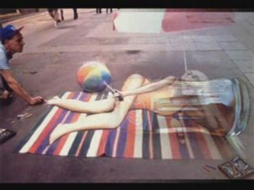 Julian Beever's pavementdrawings