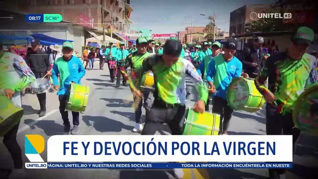 Fe y devoción previo a la entrada folclórica por la celebración de la Virgen de Urkupiña 