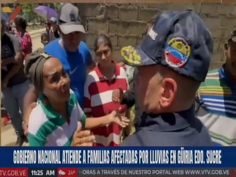 Sucre | Familias de Güiria afectadas por las lluvias son atendidas por el Gobierno nacional