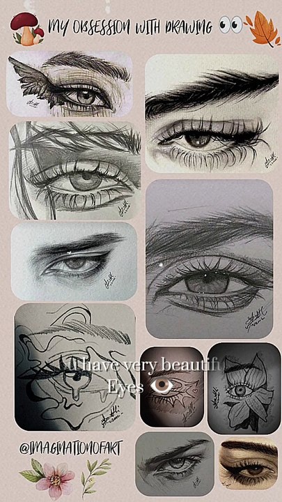 Some people love drawing eyes because they are complex yet expressive features that convey emotions and personality