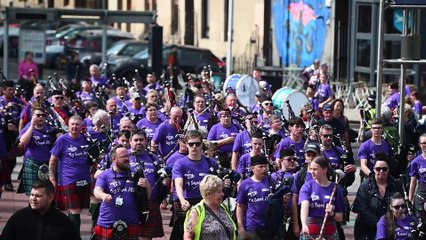 Spectacular Piping Live! Big Band Parade Kicks Off Glasgow’s Bagpipe Festival 🎶