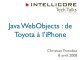 Java WebObjects : de Toyota à l'iPhone