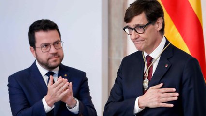 Los discursos de posesión de Illa y Aragonès