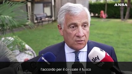 Tajani: "Iran ha ribadito il diritto a reagire"