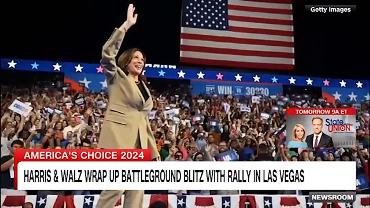 Trump and Harris standings in various states