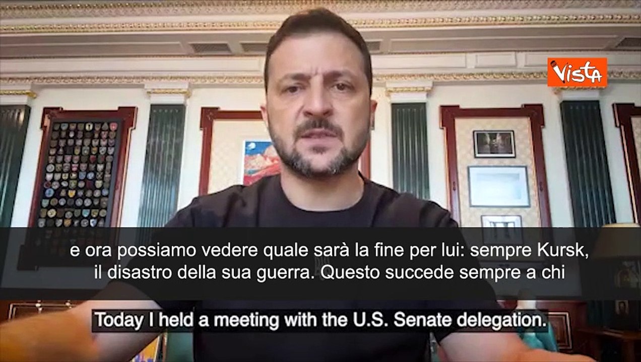 Zelensky: Putin ha iniziato suo mandato 24 anni fa con tragedia Kursk e l? sar? sua fine
