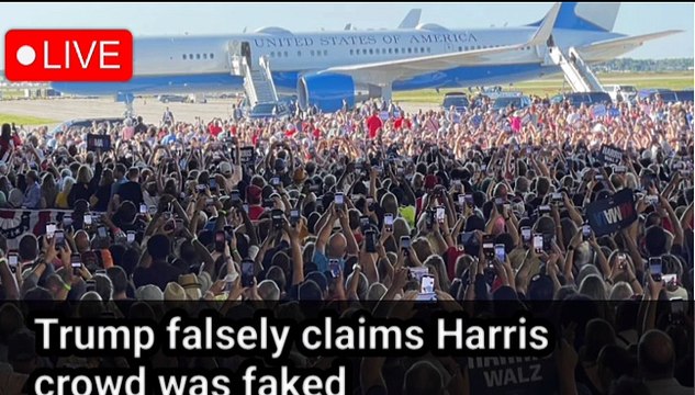 Trump falsely claims Harris crowd was faked |BBC news |BBC London |CNN news |BBC breaking news | BBC news live