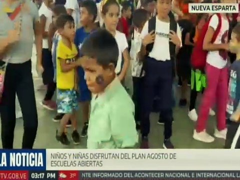 Nva. Esparta | Cerca de 200 niños y niñas son favorecidos con el Plan Agosto de Escuelas Abiertas