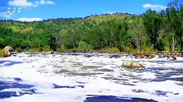 Beautiful river relaxation film Sweet Water Sound -7 with beautiful flowing river natural water sound.