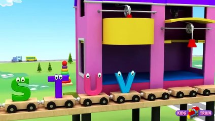 Learn Alphabet Train Song - 3D Animation Alphabet ABC Train song for children