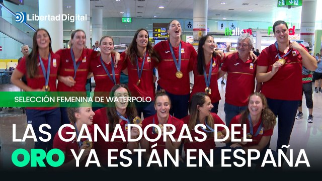 Las campeonas olímpicas de waterpolo llegan a Barcelona