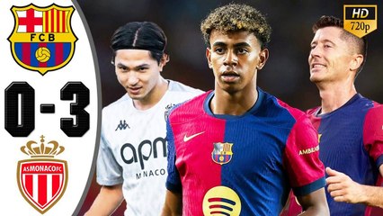 Barcelona vs Monaco (0-3) Full Highlights_ And Goals_ Friendly 2024