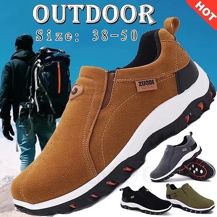 New Outdoor Hiking Camping Light Running Jogging Casual Sports Men's Shoes Non-slip Loafers Hiking Shoes Large Size 38-50