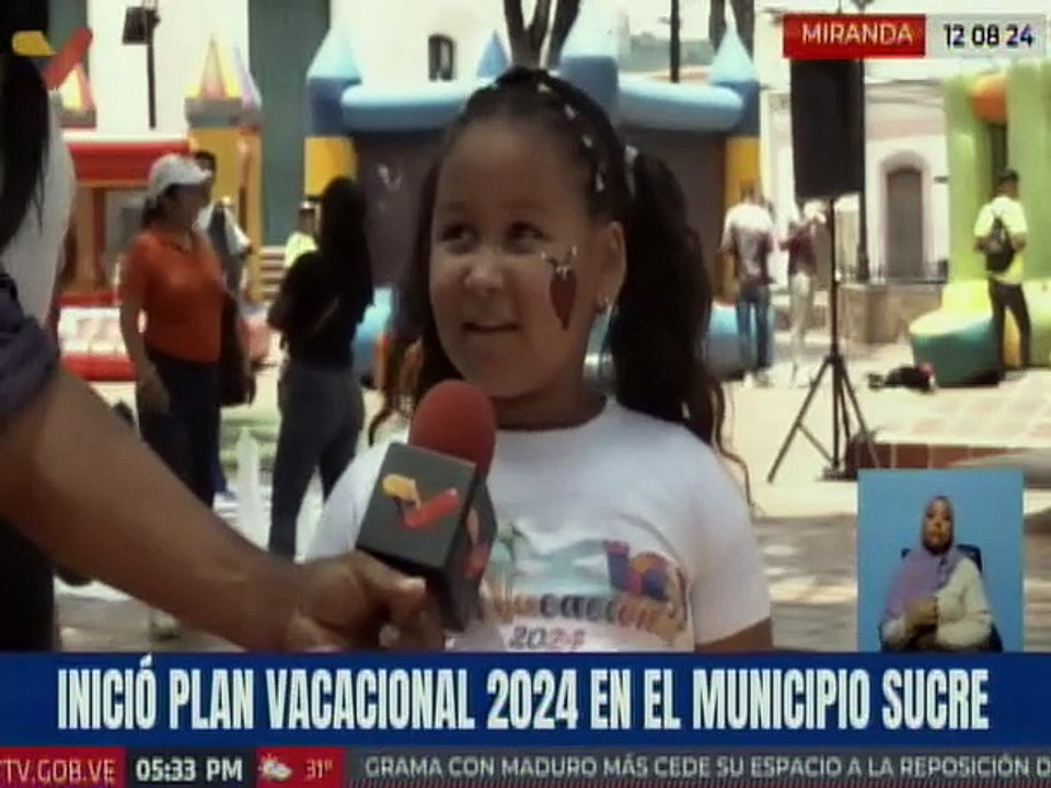 Inicia el Plan Vacacional Comunitario 2024 con 42 recreadores en el mcpio. Sucre del edo. Miranda