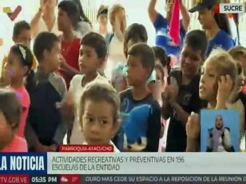 Más de 190 instituciones educativas iniciaron el Plan Agosto de Escuelas Abiertas en el edo. Sucre