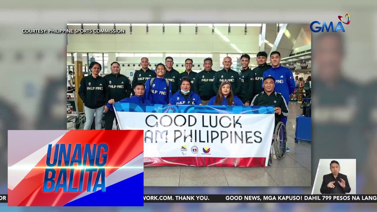 Pinoy Paralympians, bumiyahe na papuntang Paris, France para sa 2024 Paralympics sa Aug. 28 - Sept. 8 | Unang Balita