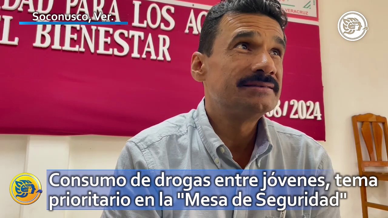 Consumo de drogas entre jóvenes, tema prioritario en la "Mesa de Seguridad" de Soconusco