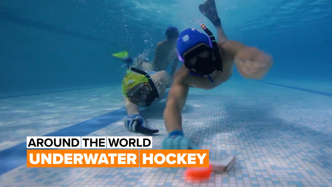 Around the world: challenging but exciting, it's underwater hockey!