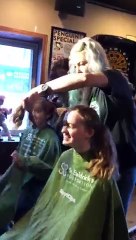 I shaved her bald for charity.